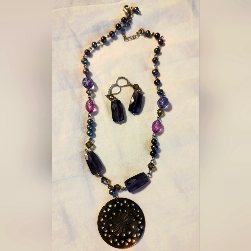 Lia Sophia Necklace & Earring Set